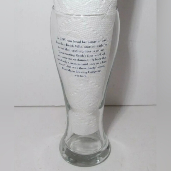 NWT | Blue Moon | 20 Years Anniversary Brewing Company Pint Beer Glass Souvenir - Picture 10 of 12